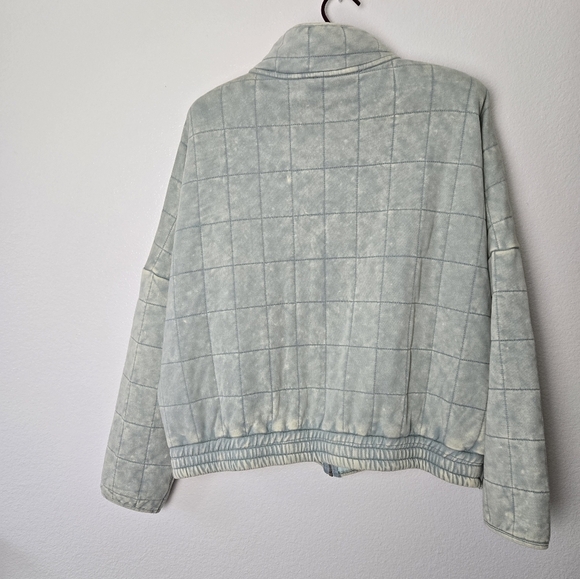 Davi & Dani Washed Soft Comfy Quilting Zip-up Barn Jacket Winter Casual Large - Picture 4 of 16